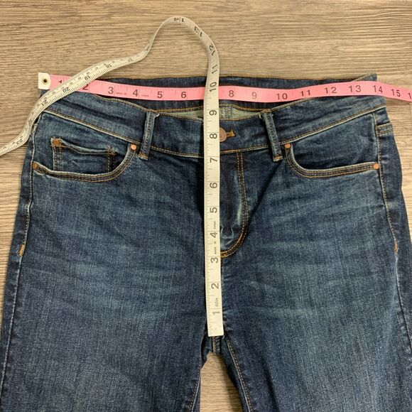 Ann Taylor Jeans Womens Size 00 Slim Crop Modern Fit Raw Hem Denim Stretch Pants - Picture 6 of 10